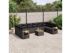Black Woven Resin Wicker Outdoor Furniture Set - dlz1766583351391