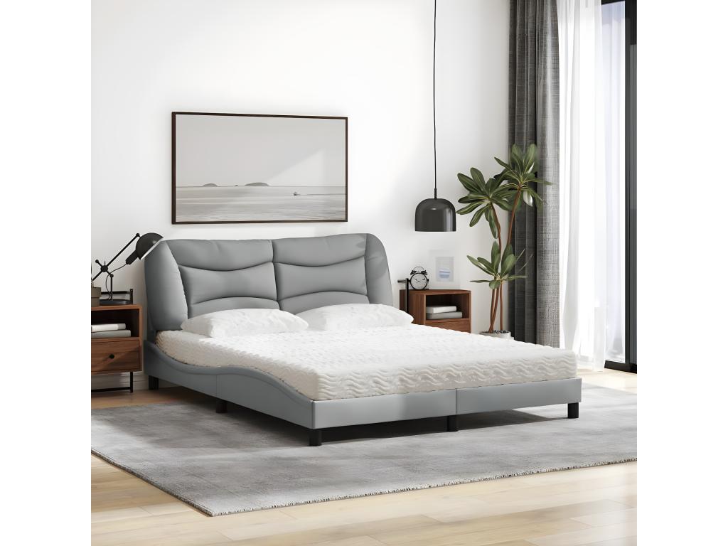 Gray Fabric Mattress, 160 x 200 cm