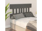 Gray Solid Wood Bed, 138.5 x 3 x 81 cm