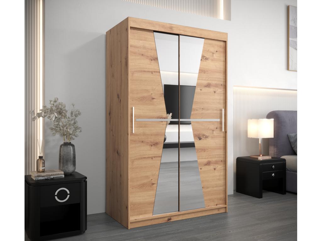 Brown Wardrobe, 120 x 62 x 200 cm