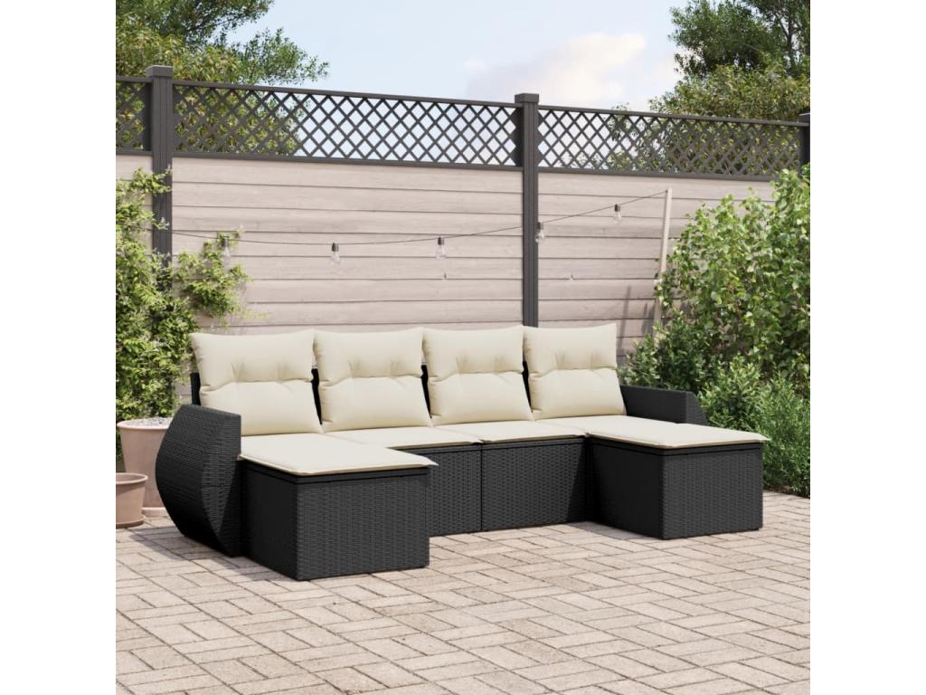 Black Woven Resin Wicker Outdoor Furniture Set - dlz1766583731625