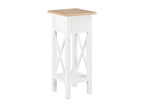 White Side Table, 27 x 27 x 65.5 cm