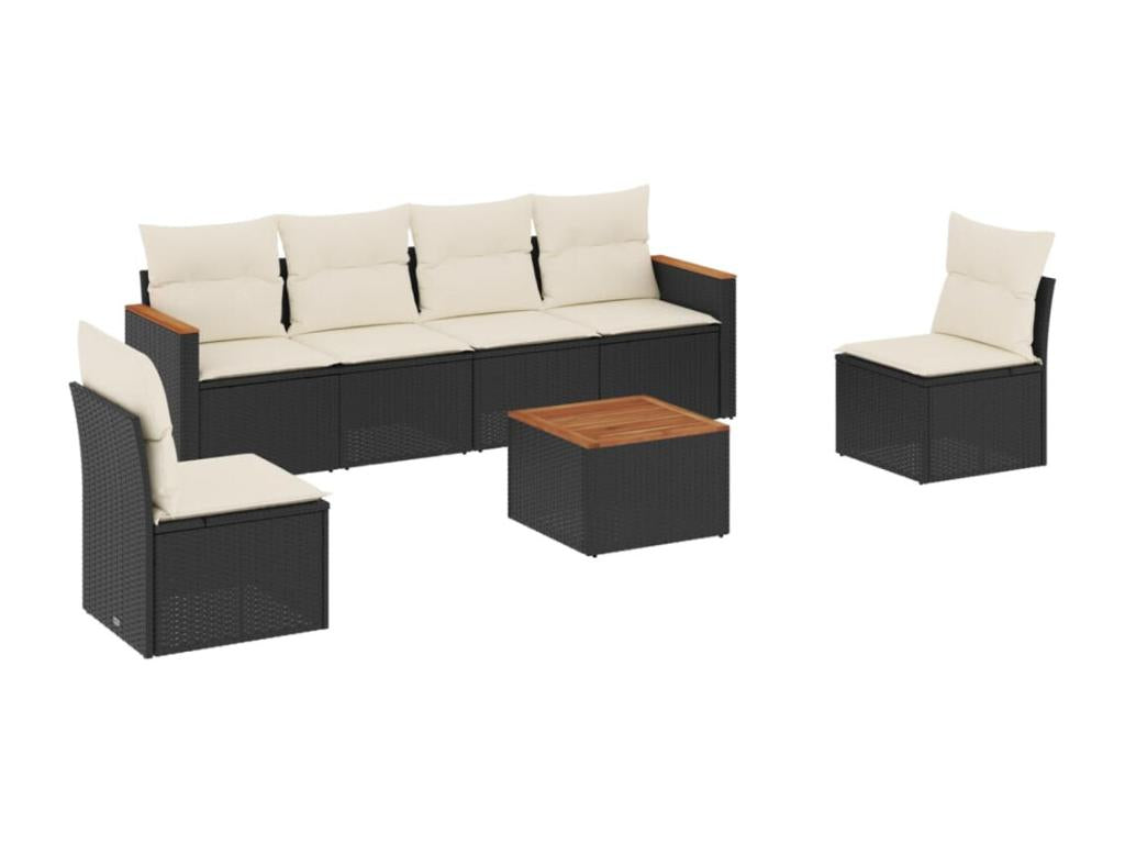 Black Woven Resin Wicker Outdoor Furniture Set - dlz1766583369970