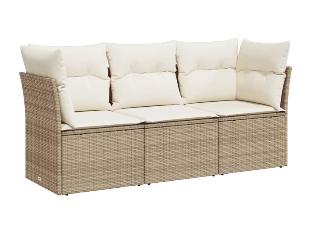 Beige Woven Resin Wicker Outdoor Furniture Set - dlz1766583138705