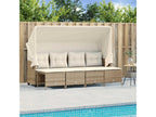 Beige Woven Resin Wicker Outdoor Furniture Set - dlz1766583740807