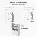 Shoe Storage Cabinet with 2 Flip Drawers