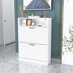 Shoe Storage Cabinet with 2 Flip Drawers