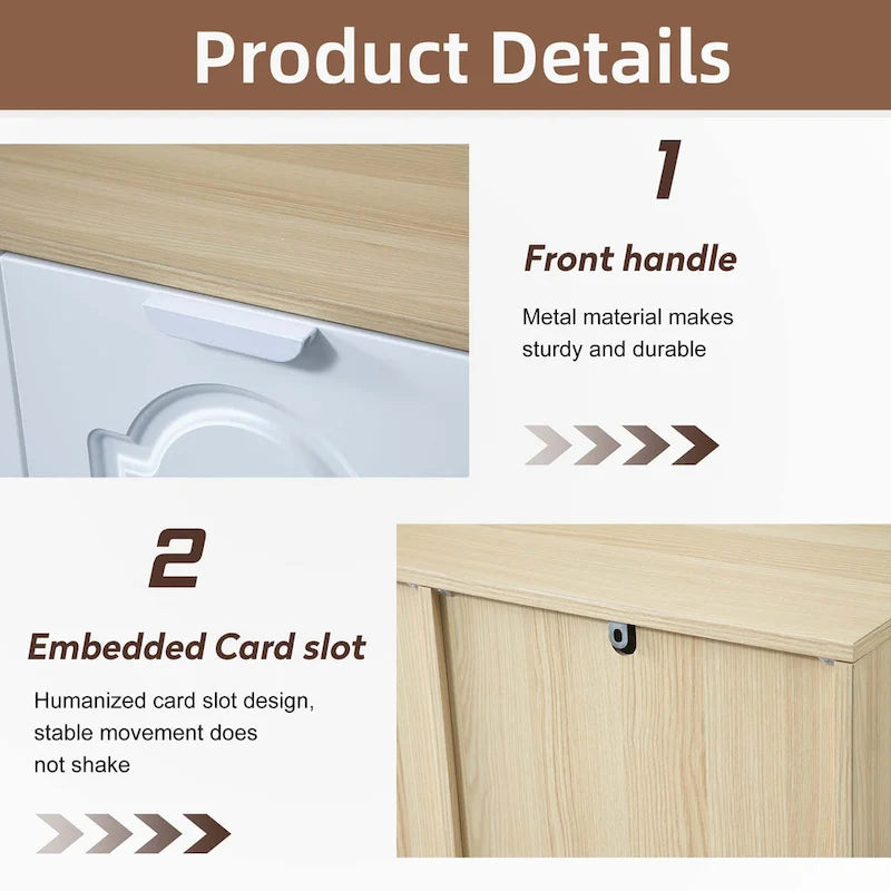 31.5Storage Cabinet with Adjustable Shelf