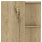 HomeRoots 62 Oak Wood Pantry Or Storage Closet - 20.1' X '62.2' X '8.5