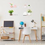 Acrylic Floating Shelves for Wall, Clear Acrylic Shelves for Bathroom, Living Room, Bedroom, Kitchen Wall Display Shelf Clear