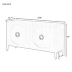 Sophisticated Fir Veneer Cabinet with Textured Finish