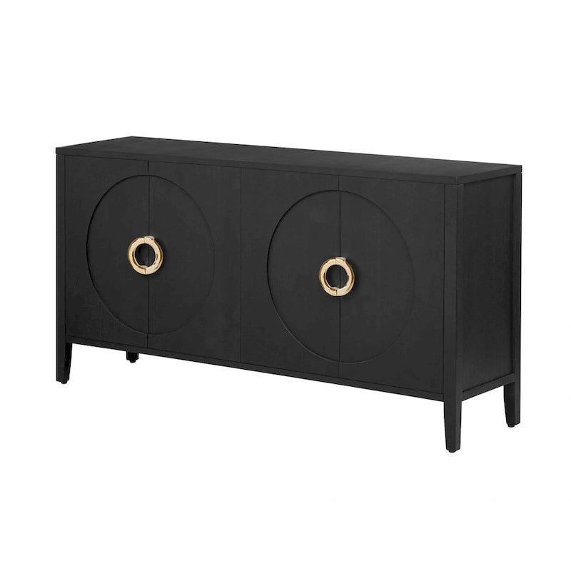 Sophisticated Fir Veneer Cabinet with Textured Finish