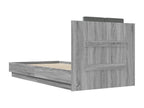 Gray Bed Frame, 75 x 190 cm
