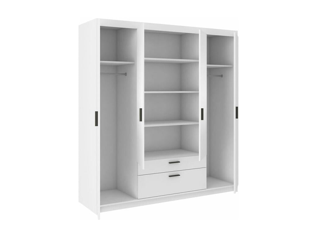 White Wardrobe, 191 x 176 x 53 cm