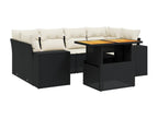 Black Woven Resin Wicker Outdoor Furniture Set - dlz1766583365430