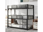 Black Metal Bed Frame, 90 x 200 cm