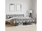 Black Metal Bed Frame, 193 x 203 cm