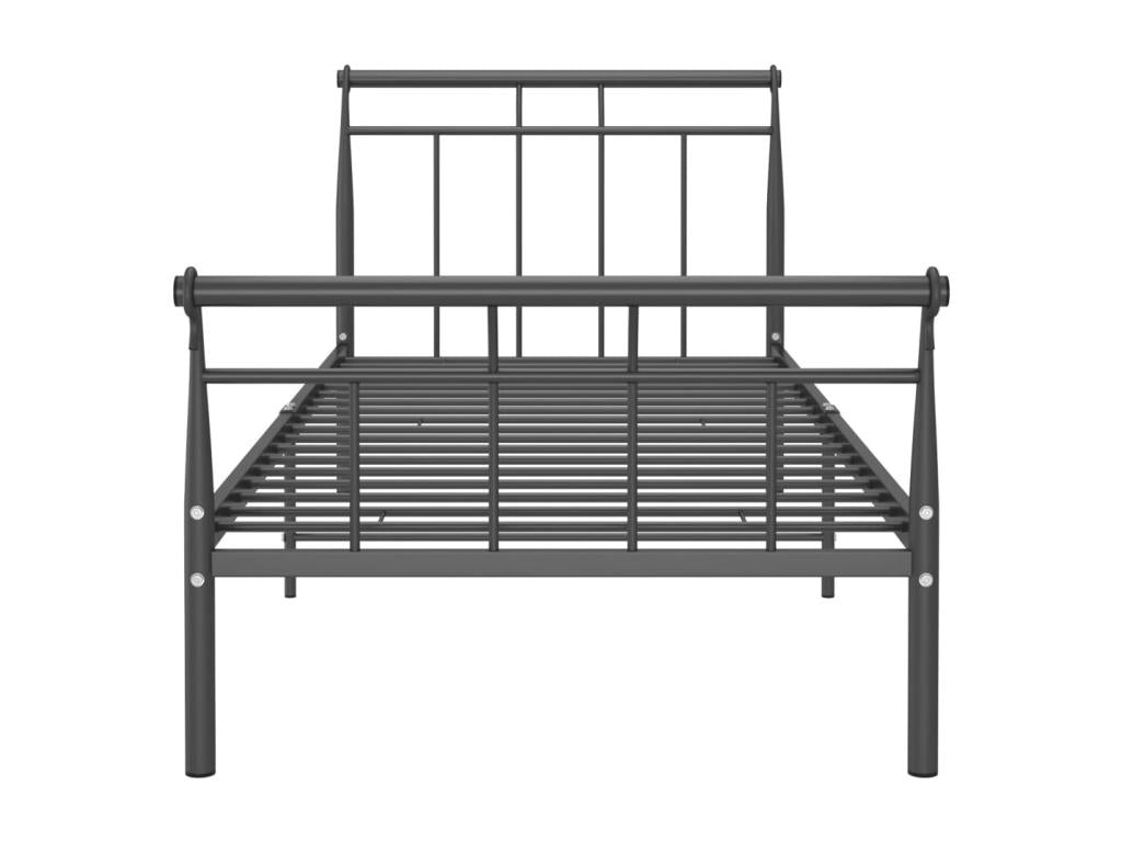 Black Metal Bed Frame, 90 x 200 cm - dlz1766583799344