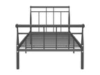 Black Metal Bed Frame, 90 x 200 cm - dlz1766583799344