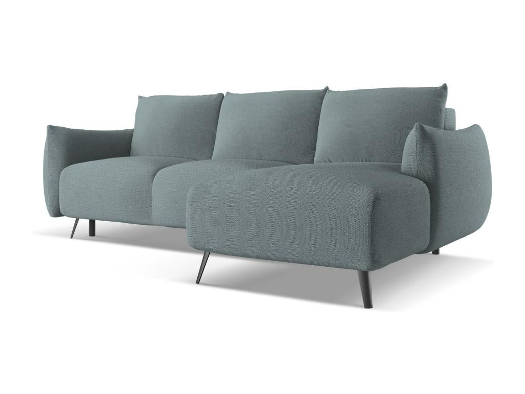 Blue Fabric Sofa Bed