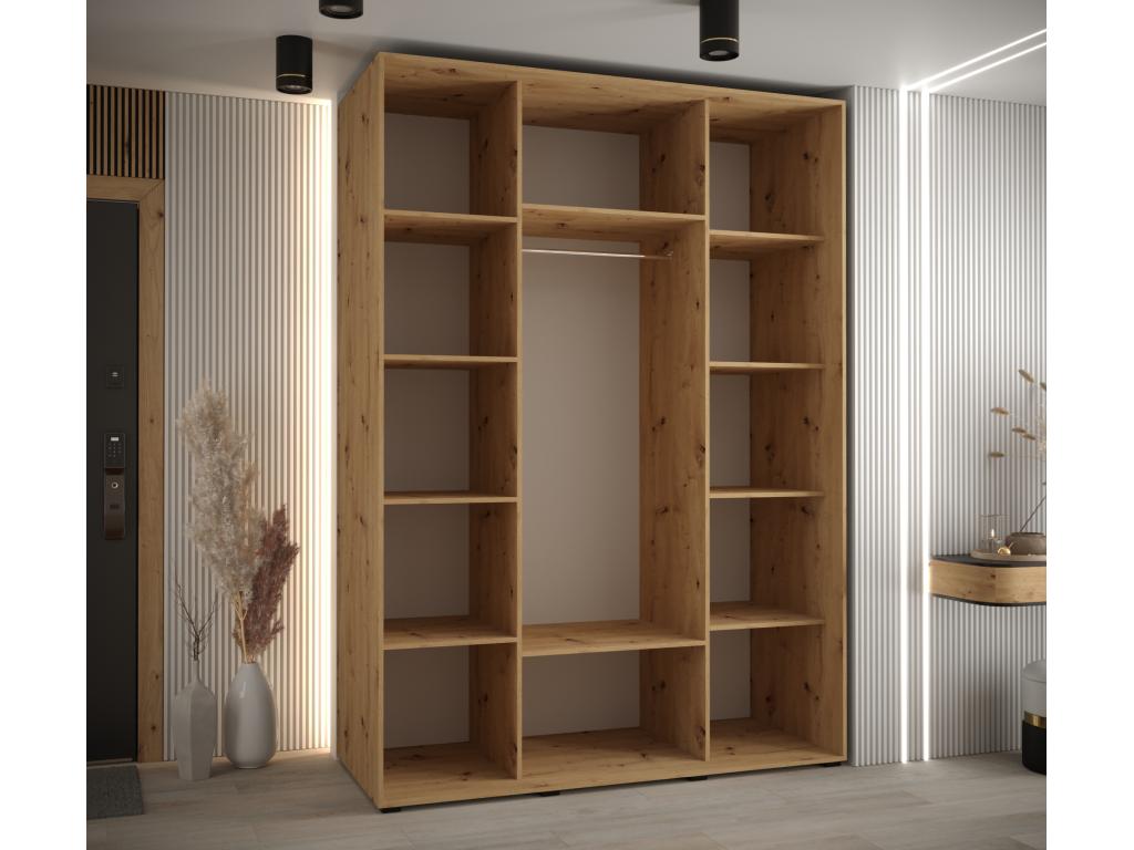 Black Wardrobe, 180 x 60 x 235.2 cm