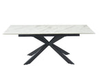 White Glass Dining Table