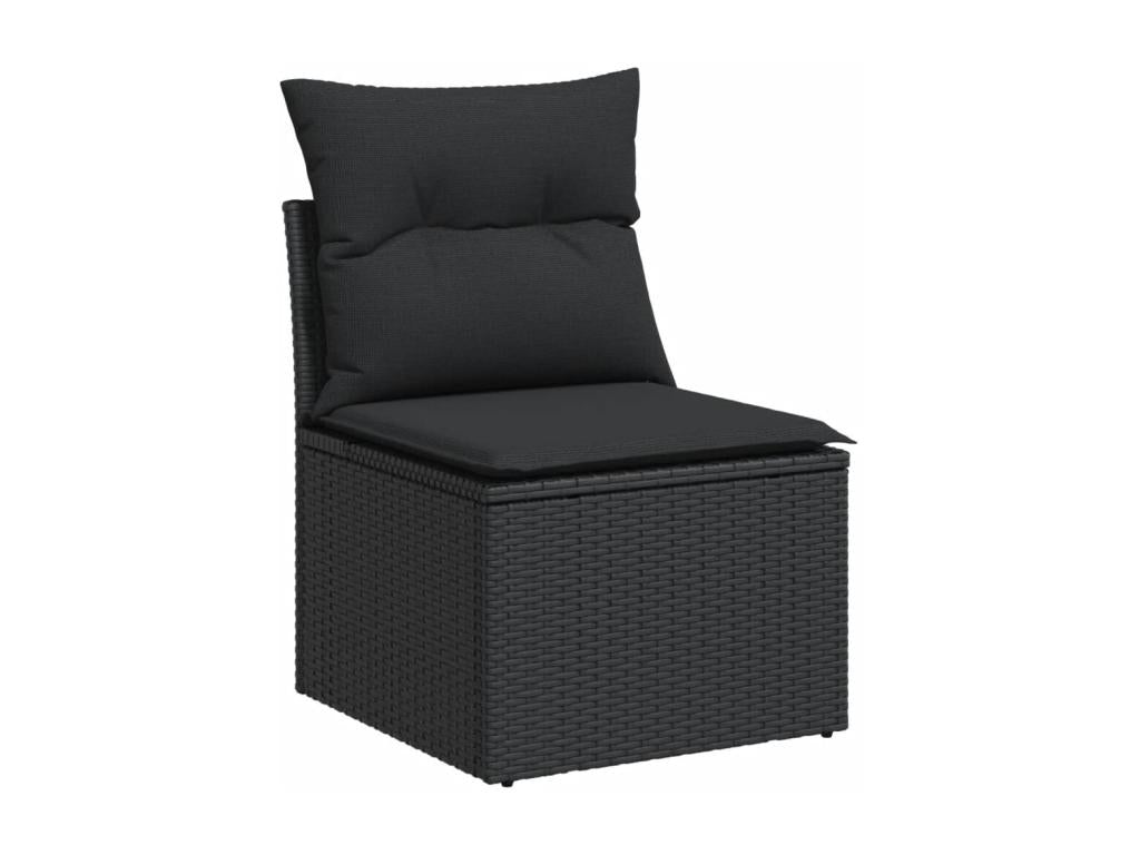 Black Woven Resin Wicker Outdoor Furniture Set - dlz1766583193353