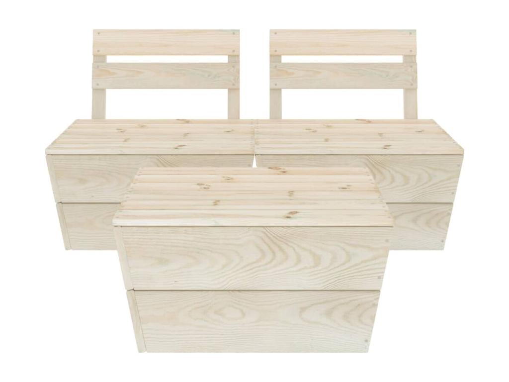 Brown Outdoor Furniture Set, 60 x 60 x 65 cm