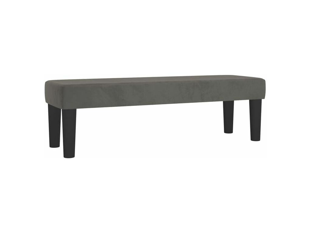 Gray Velvet Mattress, 140 x 200 cm