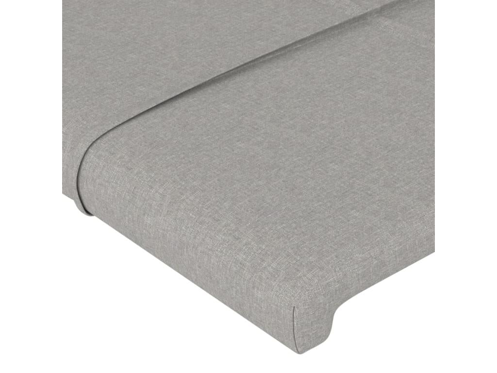 Gray Fabric Bed, 103 x 23 x 78 cm