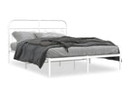 White Metal Bed Frame, 150 x 200 cm