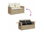 Beige Woven Resin Wicker Outdoor Furniture Set - dlz1766583710833