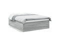 Gray Engineered Wood Bed Frame, 150 x 200 cm
