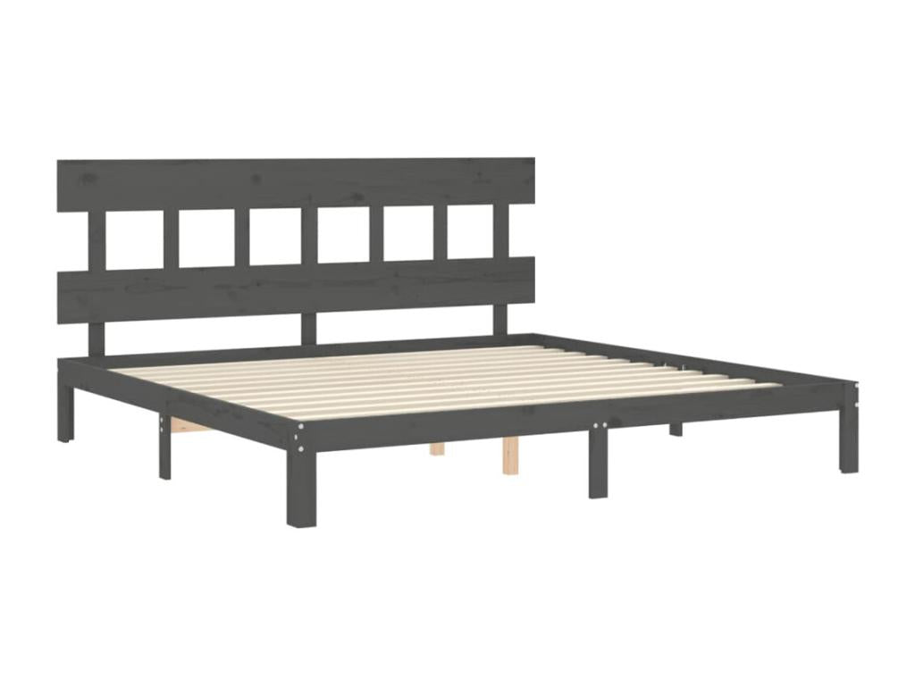 Gray Solid Wood Mattress, 200 x 200 cm