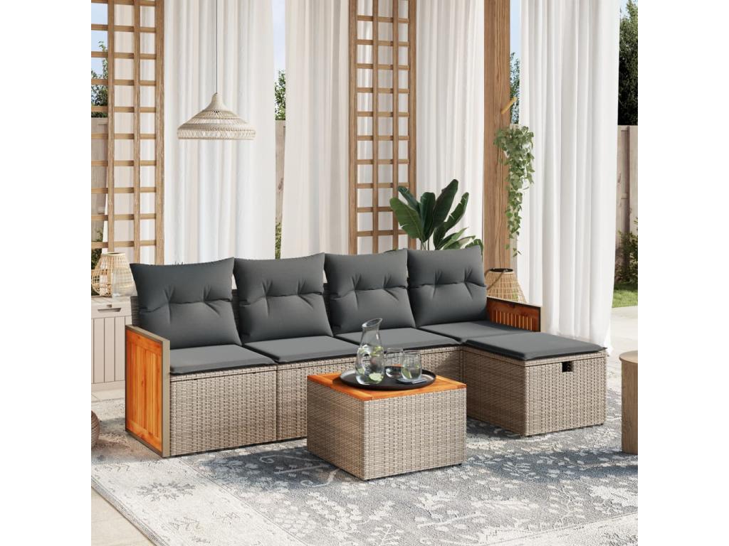 Gray Woven Resin Wicker Outdoor Furniture Set - dlz1766583575472