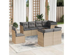 Beige Woven Resin Wicker Outdoor Furniture Set - dlz1766584006598