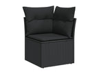 Black Woven Resin Wicker Outdoor Furniture Set - dlz1766584114402