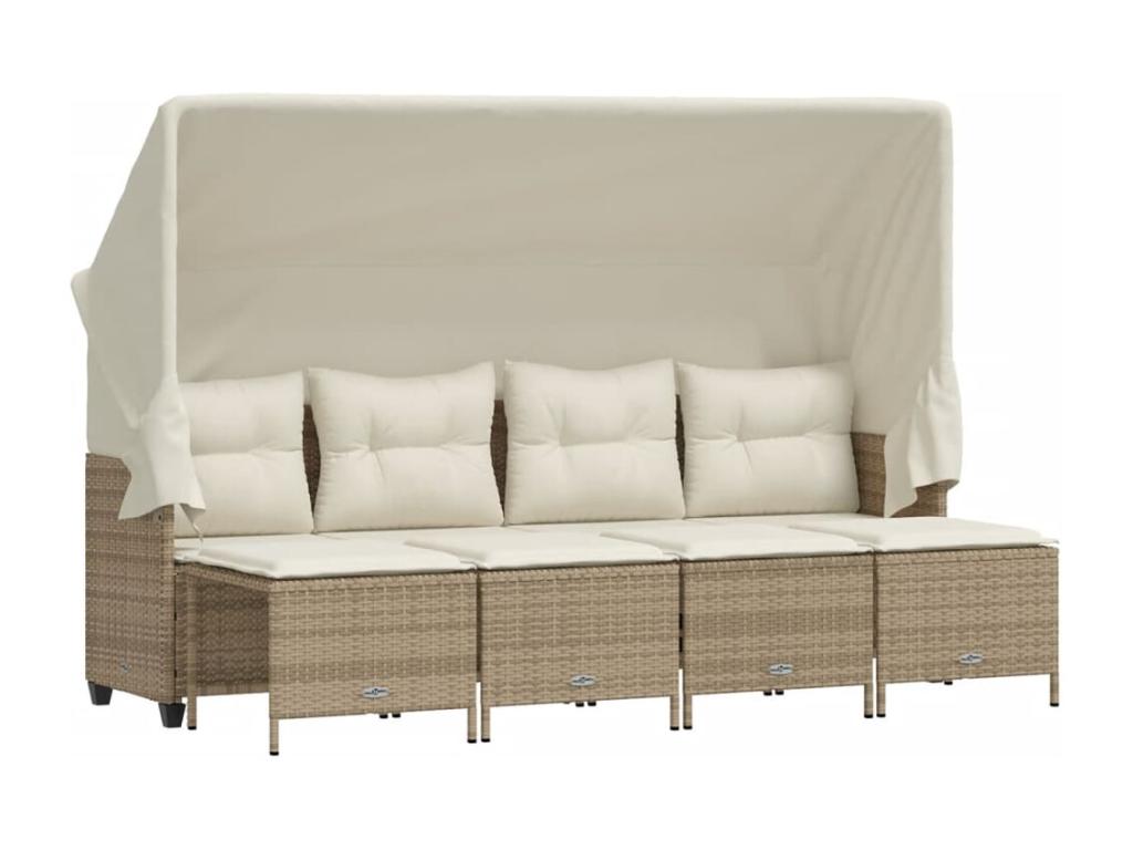 Beige Woven Resin Wicker Outdoor Furniture Set - dlz1766583740807