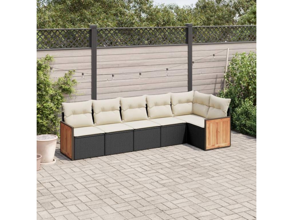 Black Woven Resin Wicker Outdoor Furniture Set - dlz1766583537562