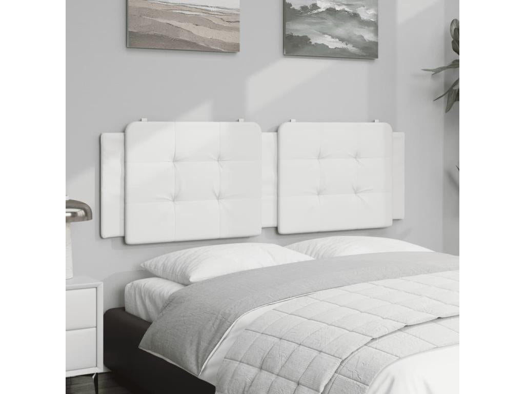 White Faux Leather Bed