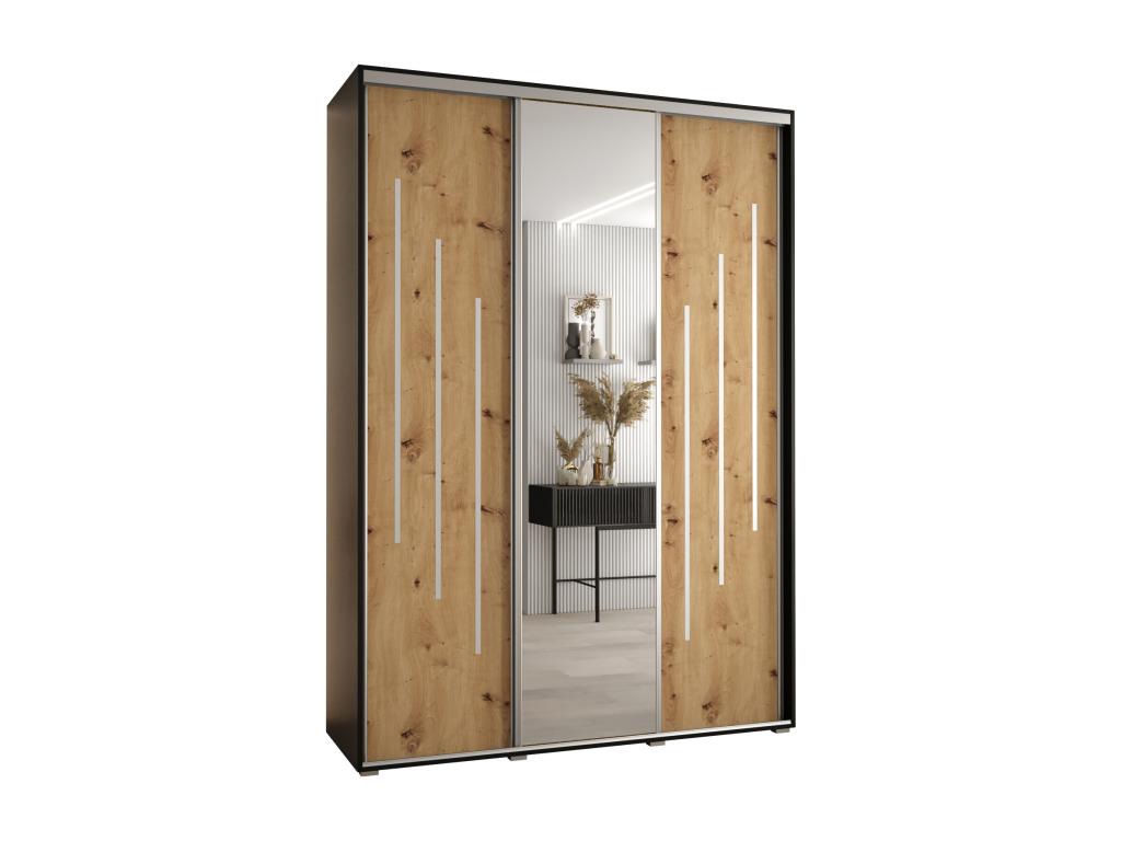Black Wardrobe, 180 x 45 x 235.2 cm - dlz1766583471881