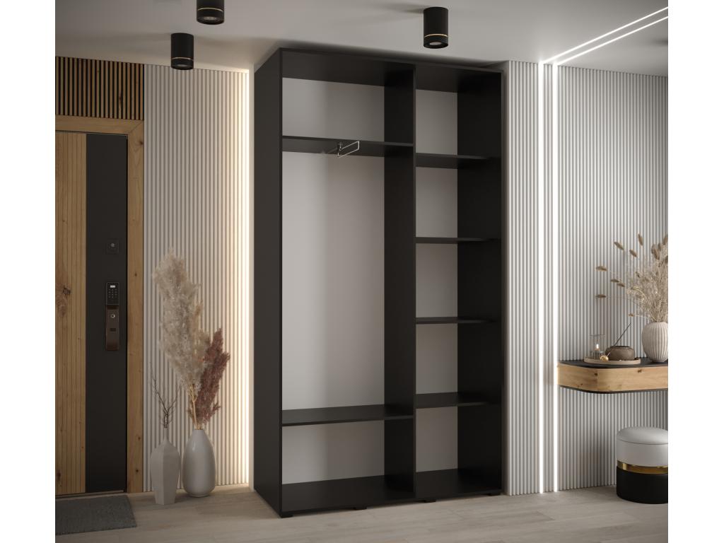 Black Wardrobe, 140 x 45 x 235.2 cm