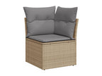 Beige Woven Resin Wicker Outdoor Furniture Set - dlz1766583290106