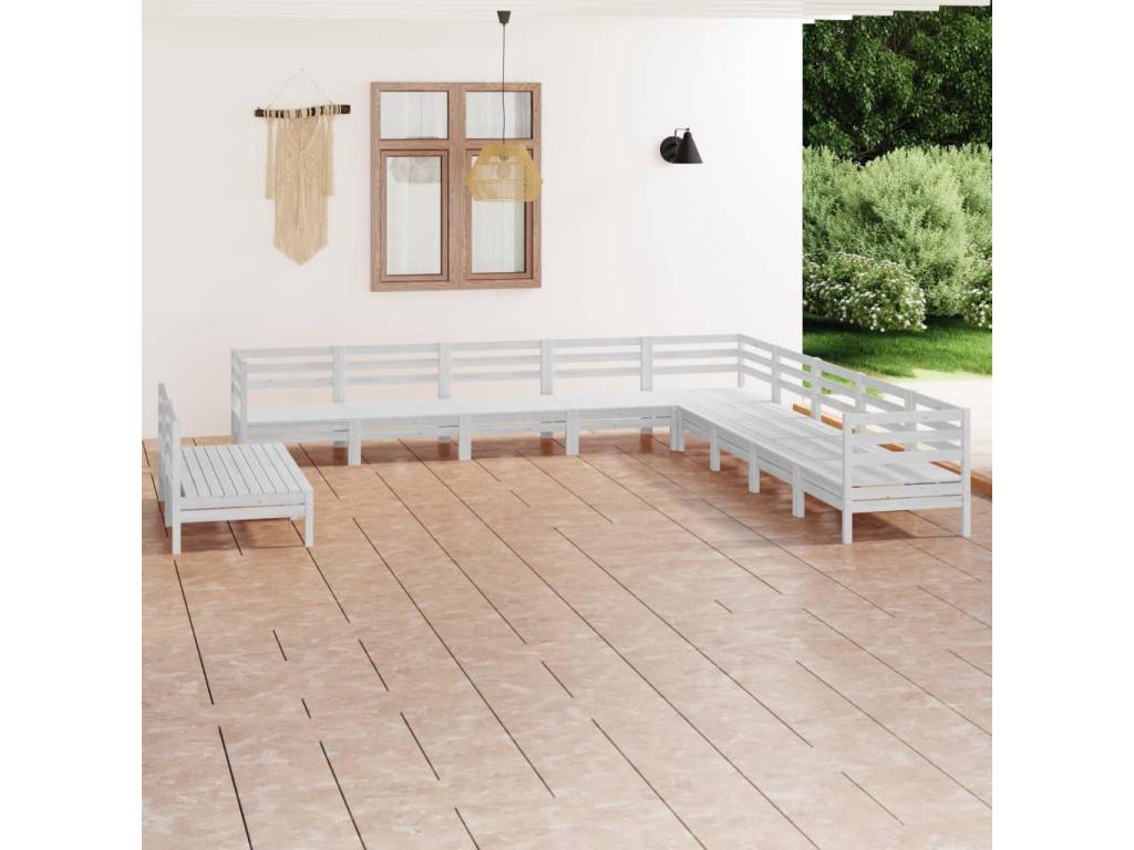 White Pine Wood Outdoor Furniture Set - dlz1766583266338