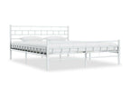 White Metal Bed, 200 x 200 cm