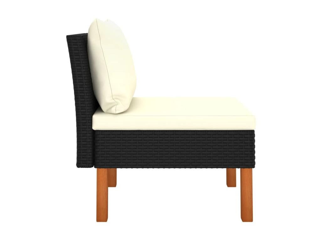 Black Woven Resin Wicker Home Furniture