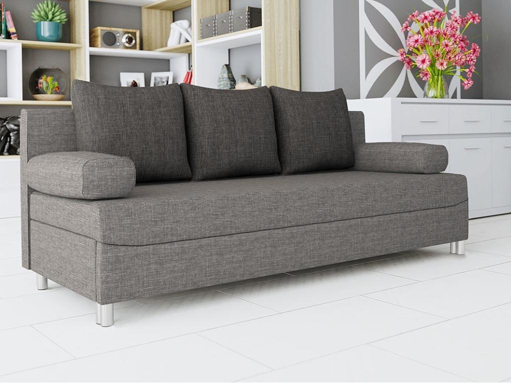 Gray Sofa Bed, 86 x 192 x 80 cm
