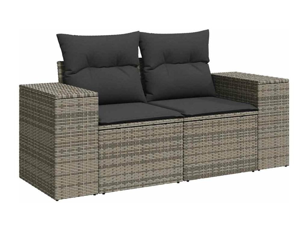 Gray Woven Resin Wicker Outdoor Furniture Set - dlz1766583150589