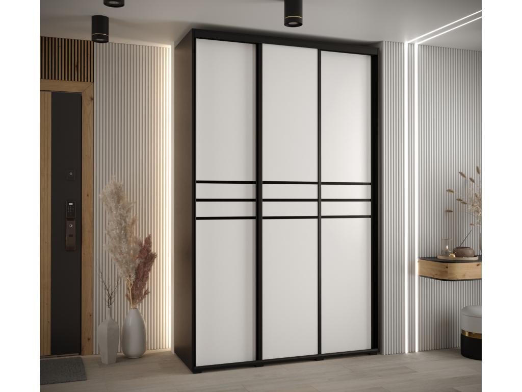 Black Wardrobe, 160 x 60 x 235.2 cm