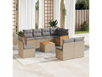 Beige Woven Resin Wicker Outdoor Furniture Set - dlz1766583975682